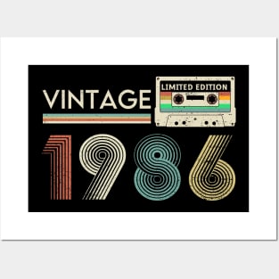 Vintage 1986 Limited Cassette Posters and Art